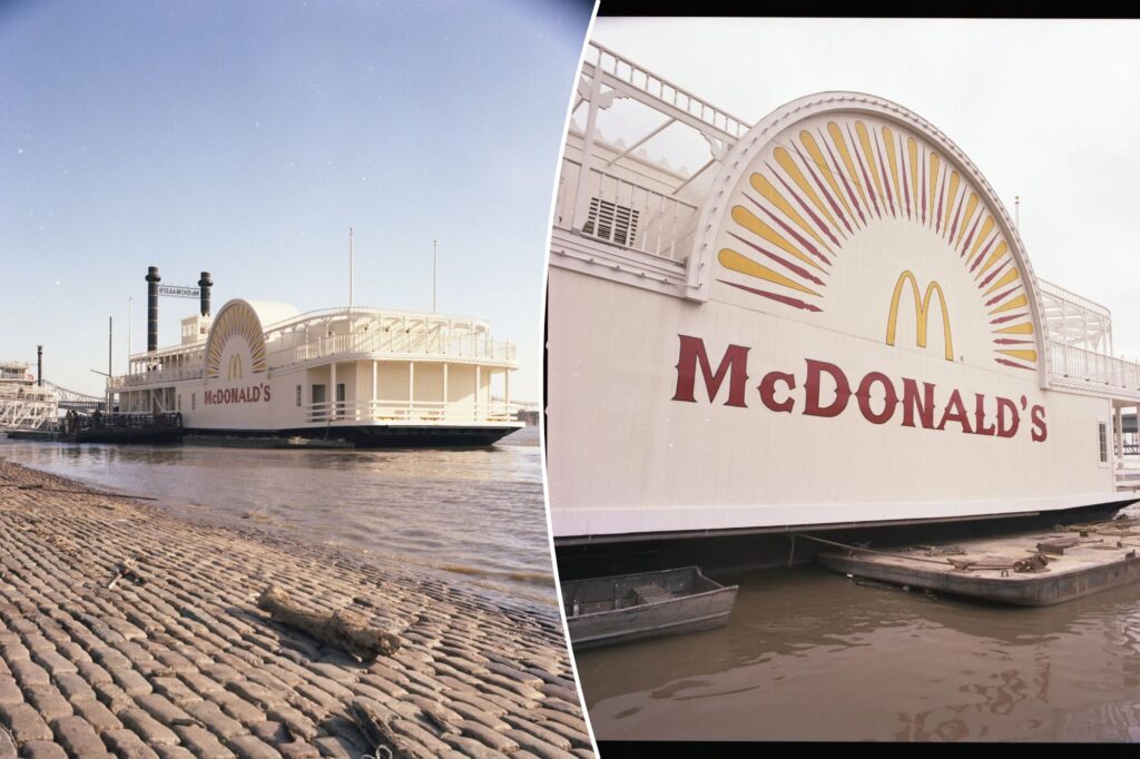The historical photos of the world's first floating McDonald's have resurfaced - years after the target: "Good memories"