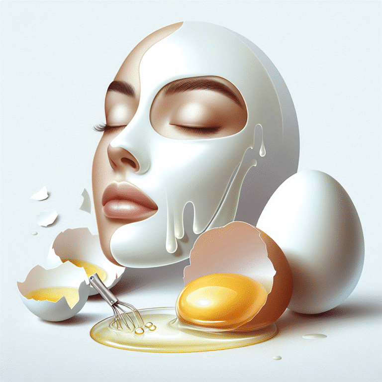 firmeza na pele com máscara de clara de ovo