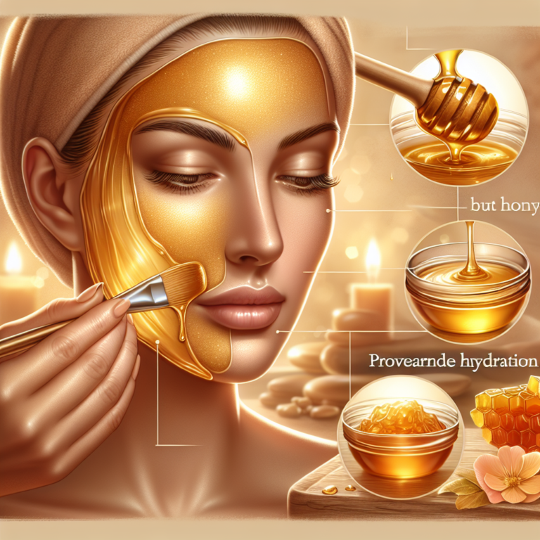 hidratação profunda com máscara de mel para pele radiante